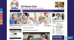 Desktop Screenshot of 24hourscare.com